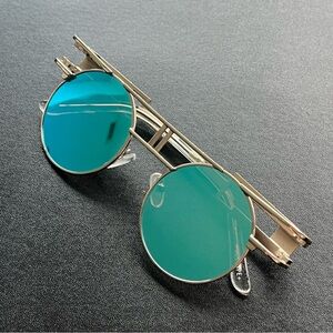 Esqape Blue Mirrored Rave Glasses